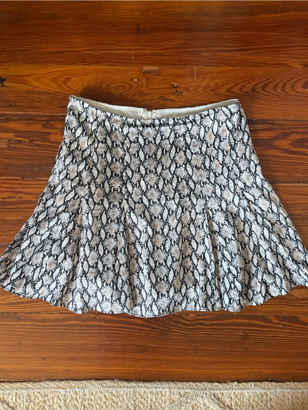 Wild Honey Snakeskin Print Mini Skirt